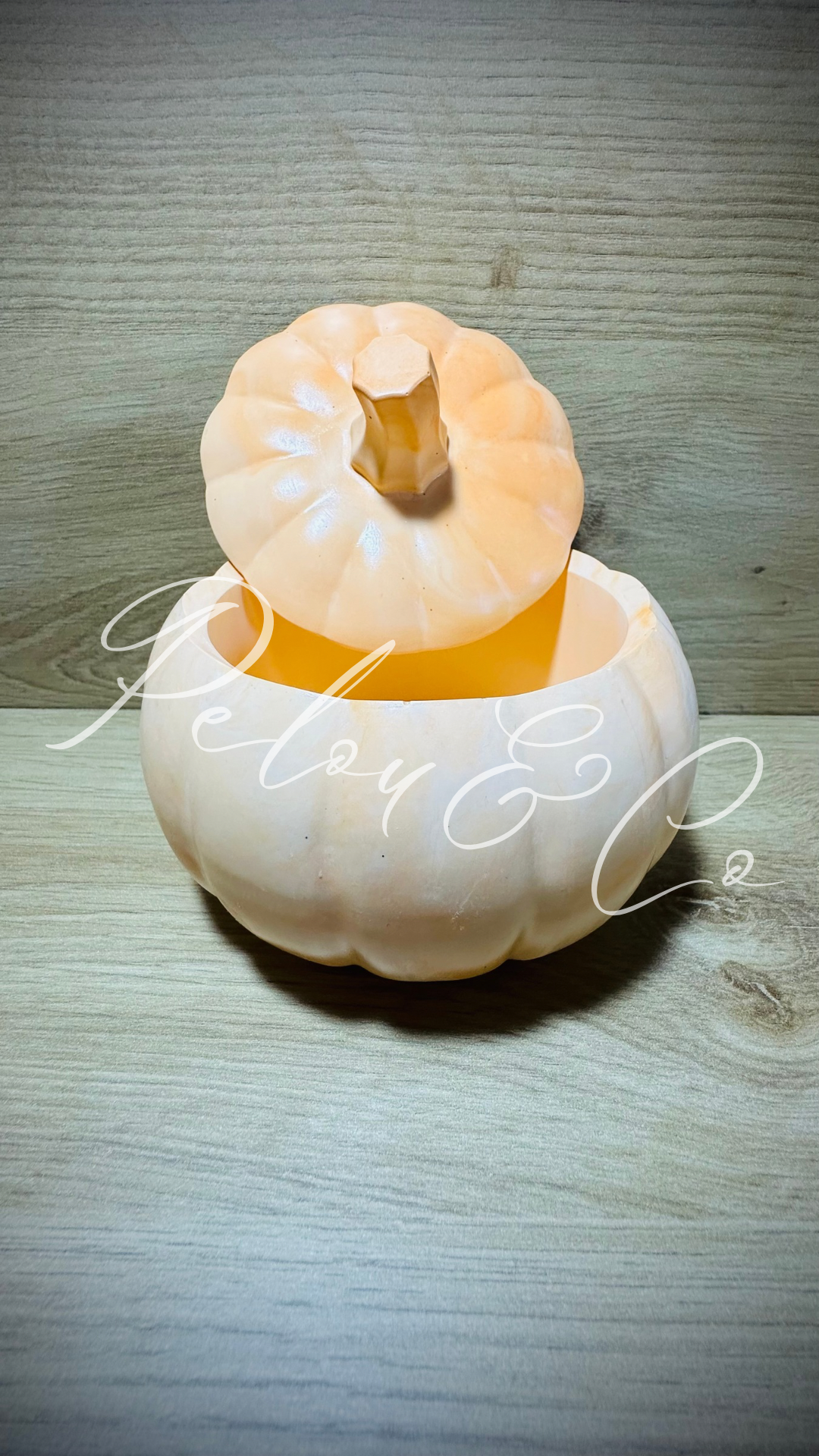  Boîte citrouille orange ouverte pour ranger bonbons et petits objets