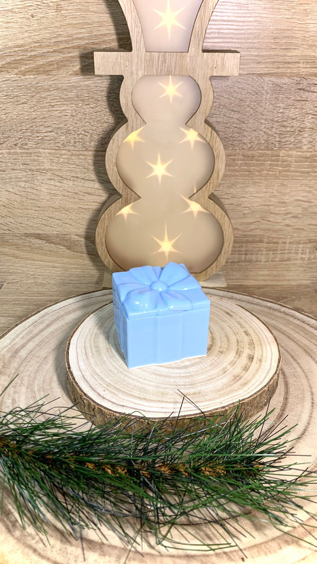 Boîte cadeau en résine bleu ciel Pelou&Co