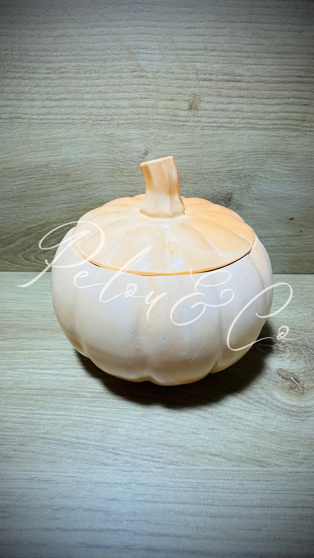  La Citrouille boîte en résine minérale orange pour décoration automnale