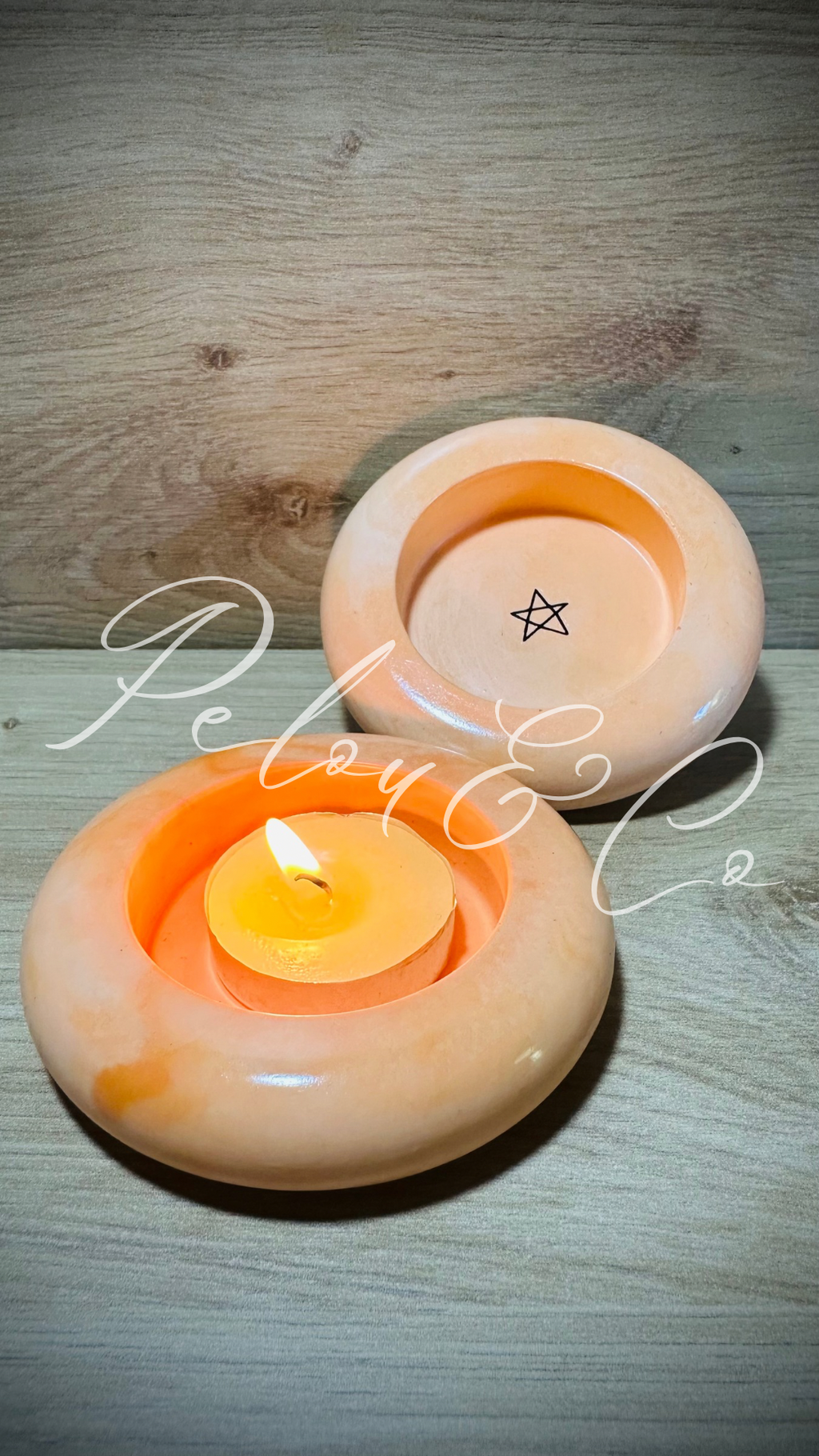  Bougeoirs Chat & Sortilège avec bougies pour une ambiance Halloween