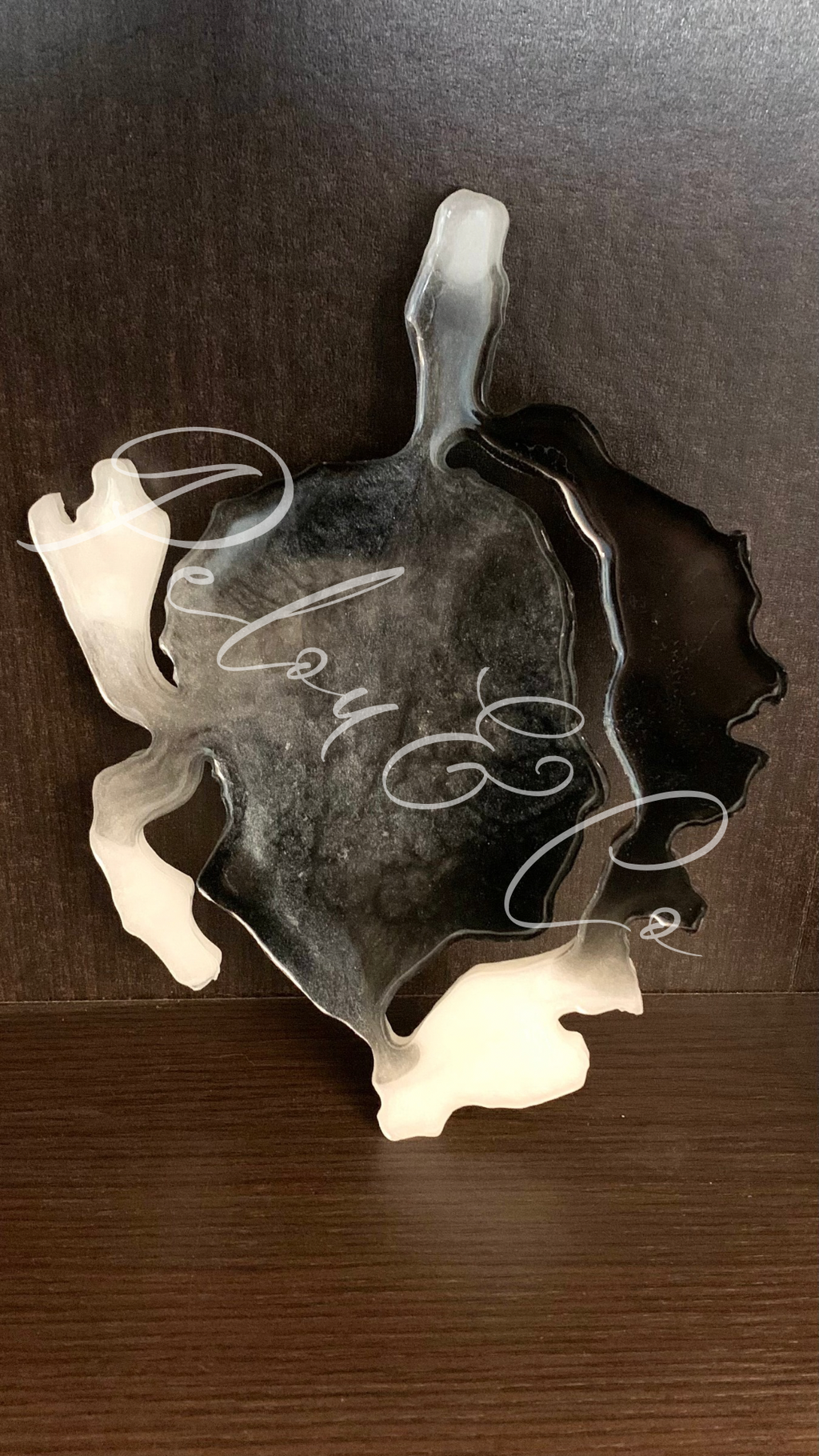 Arrière décoration murale en résine époxy artisanale Corse.