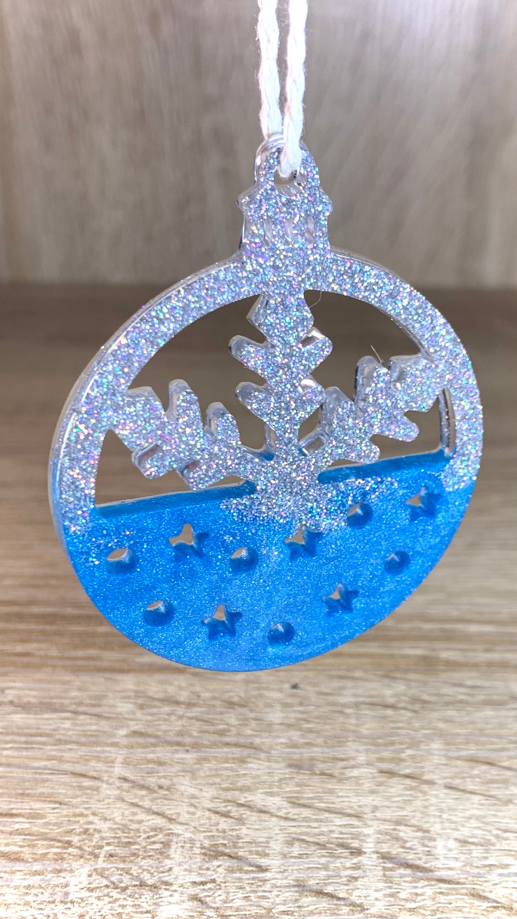 Décorations de Noël bleues et argentées – Collection Noël 2025