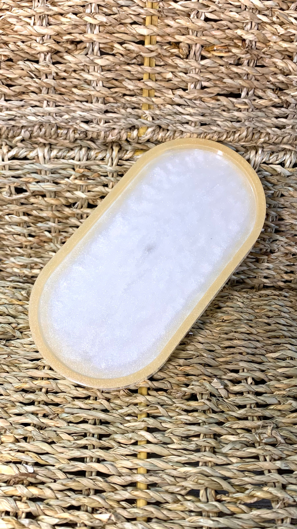 Plateau-support ovale