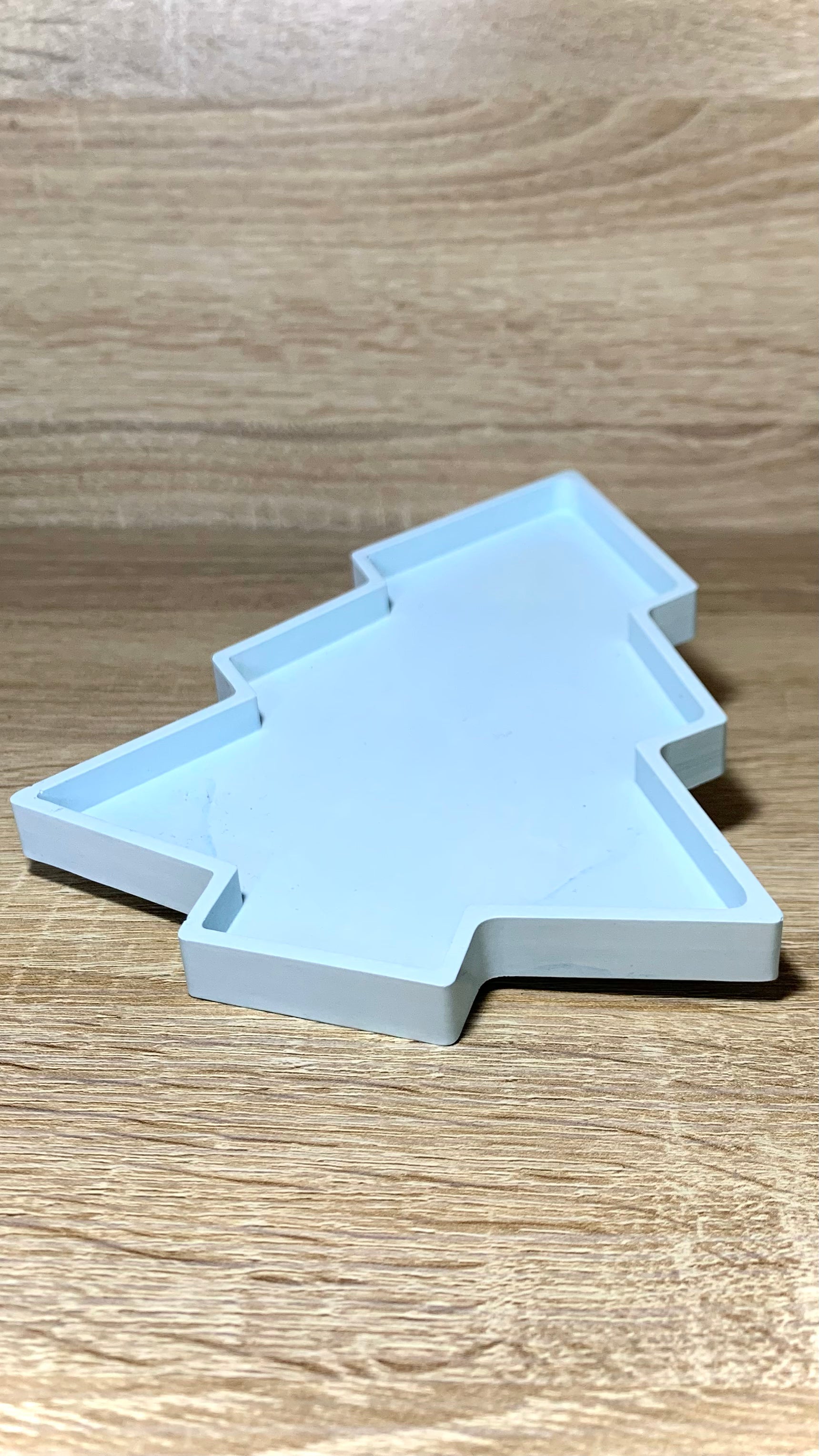 Plateau sapin Noël bleu résine minérale Pelou&Co