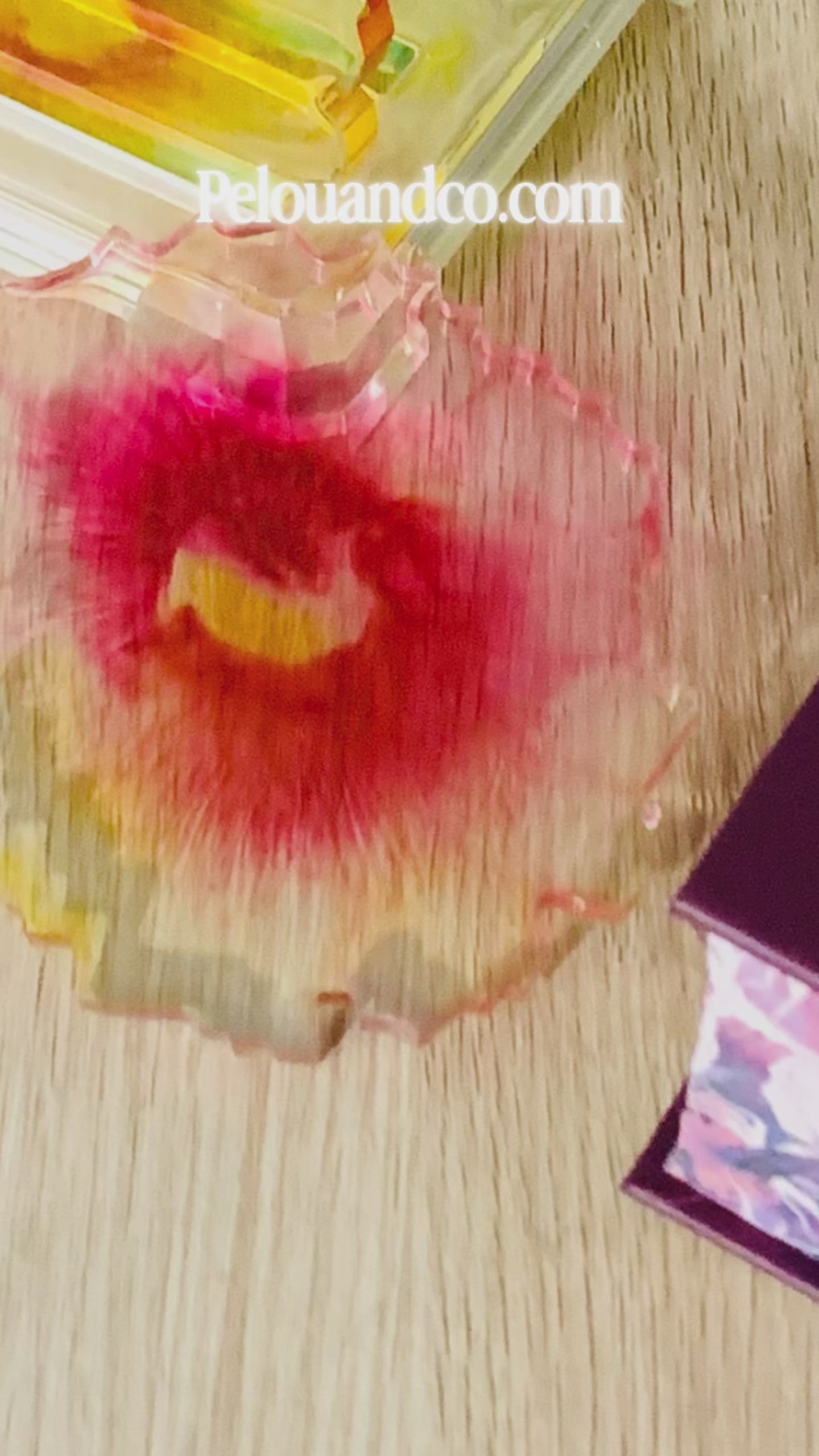 Set de dessous de verre avec support tout en couleurs _ création artisanale Corse