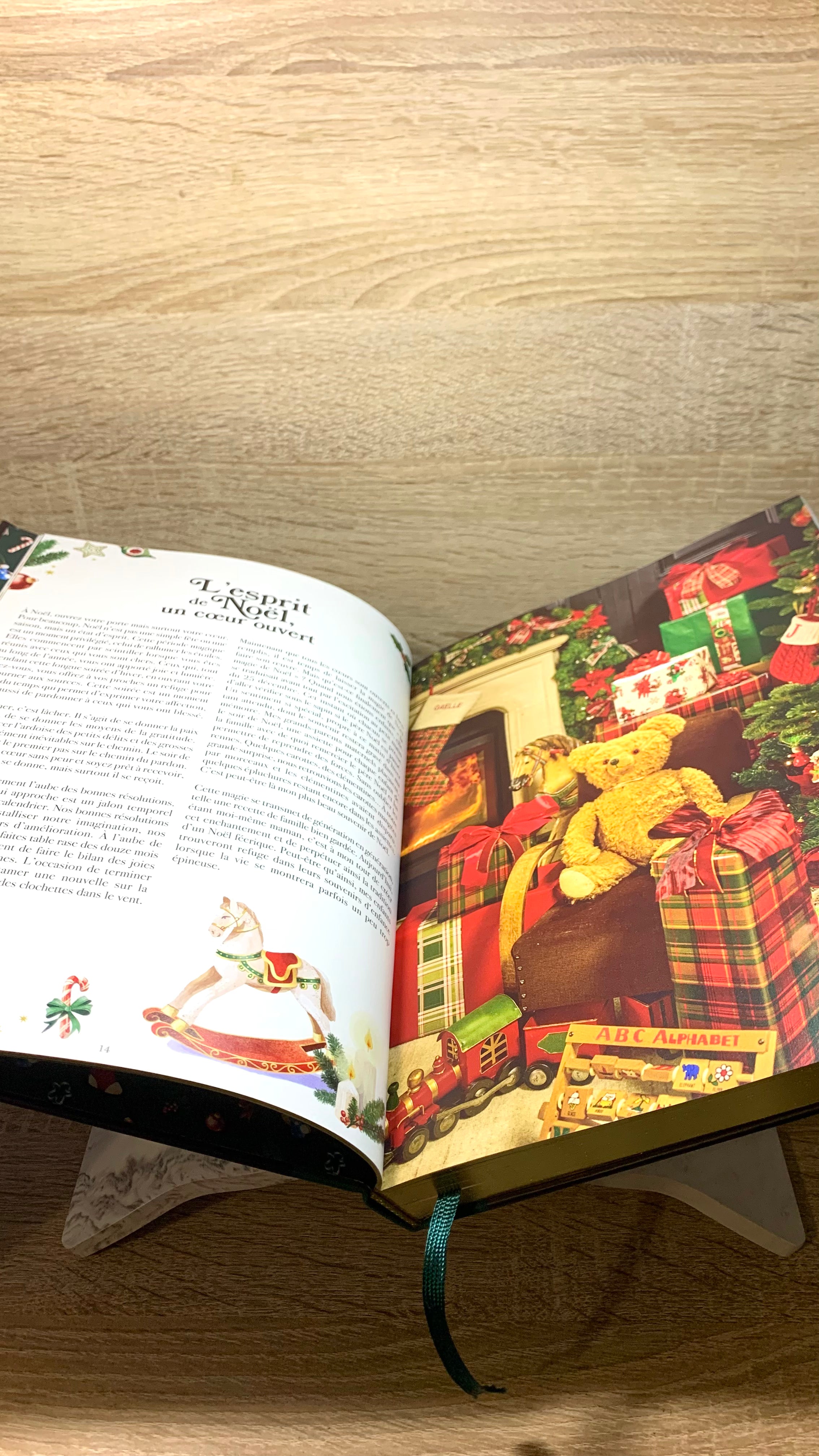 support pour livres marbré blanc et gris Pelou&Co